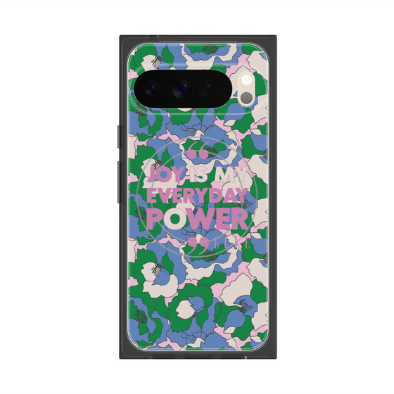 プレミアムスクエアケース with Pixelsnap［ ELLE - Joy is my everyday power ］