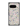 プレミアムスクエアケース with Pixelsnap［ 日比谷花壇 - FloralSymphony - ベージュ ］