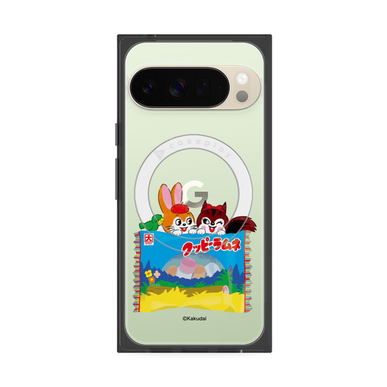 プレミアムスクエアケース with Pixelsnap［ クッピーラムネ -drawing3 ］