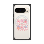 プレミアムスクエアケース with Pixelsnap［ もくもくちゃん - リボン ］