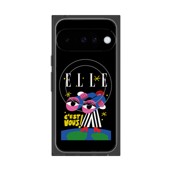 プレミアムスクエアケース with Pixelsnap［ ELLE - 80 YEARS - CACHETEJACK ］