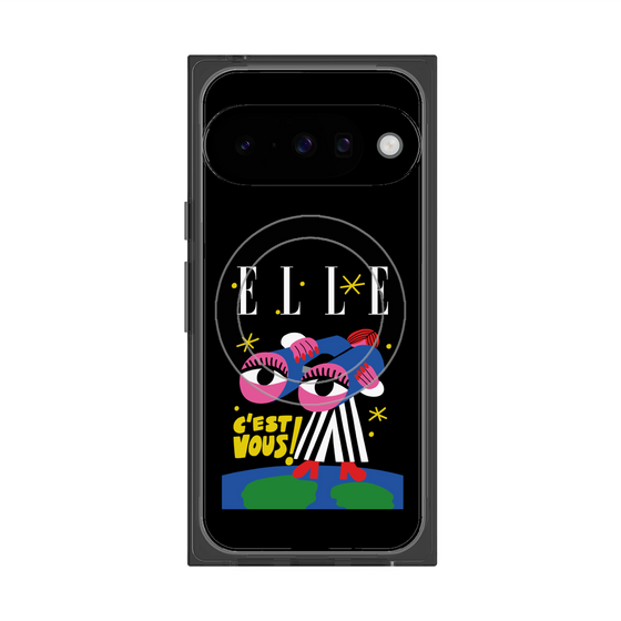 プレミアムスクエアケース with Pixelsnap［ ELLE - 80 YEARS - CACHETEJACK ］