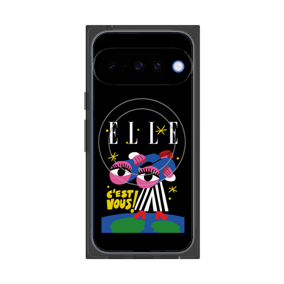 プレミアムスクエアケース with Pixelsnap［ ELLE - 80 YEARS - CACHETEJACK ］