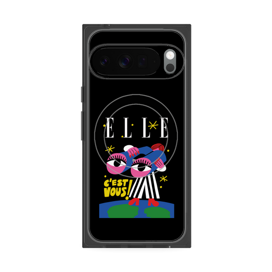 プレミアムスクエアケース with Pixelsnap［ ELLE - 80 YEARS - CACHETEJACK ］