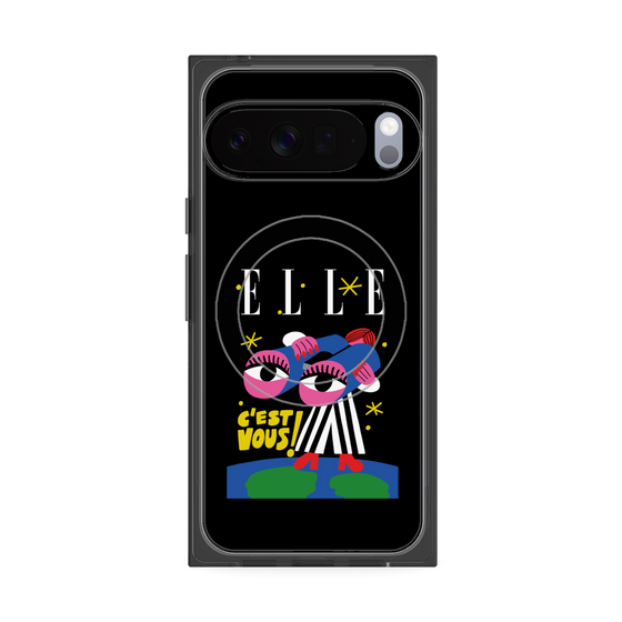 プレミアムスクエアケース with Pixelsnap［ ELLE - 80 YEARS - CACHETEJACK ］