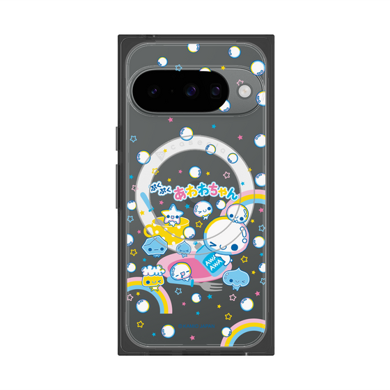 プレミアムスクエアケース with Pixelsnap［ ぷくぷくあわわちゃん - しゃぼんだま ］
