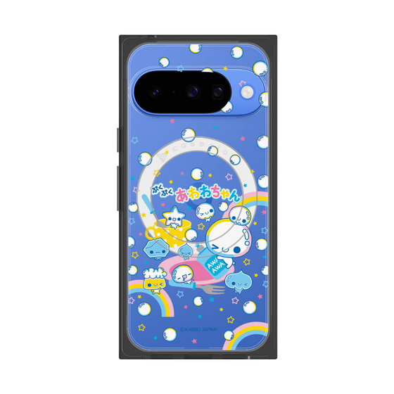 プレミアムスクエアケース with Pixelsnap［ ぷくぷくあわわちゃん - しゃぼんだま ］
