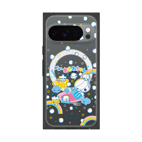 プレミアムスクエアケース with Pixelsnap［ ぷくぷくあわわちゃん - しゃぼんだま ］