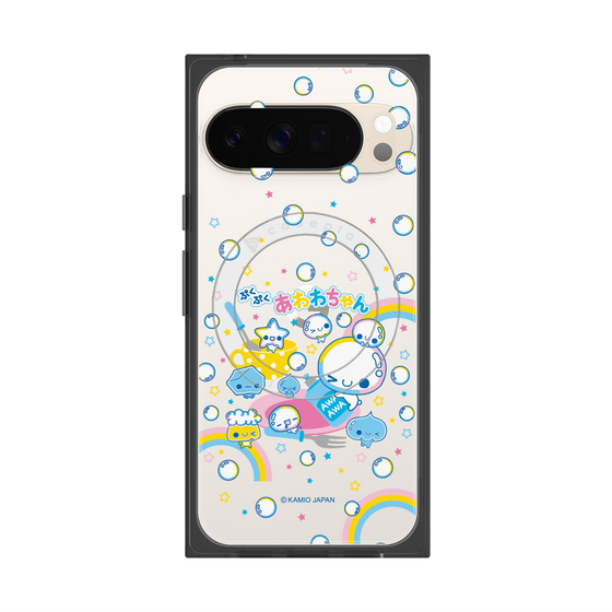 プレミアムスクエアケース with Pixelsnap［ ぷくぷくあわわちゃん - しゃぼんだま ］