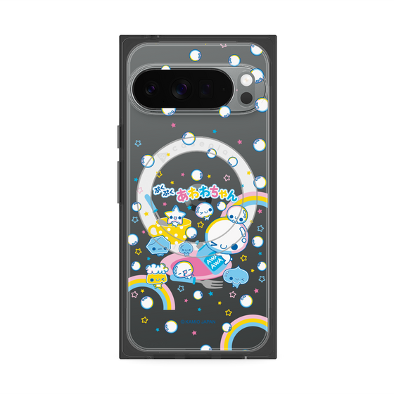プレミアムスクエアケース with Pixelsnap［ ぷくぷくあわわちゃん - しゃぼんだま ］