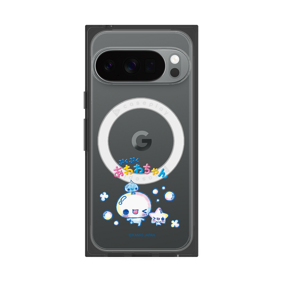 プレミアムスクエアケース with Pixelsnap［ ぷくぷくあわわちゃん - 仲良し ］