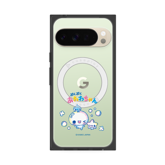 プレミアムスクエアケース with Pixelsnap［ ぷくぷくあわわちゃん - 仲良し ］