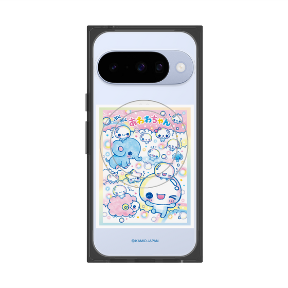 プレミアムスクエアケース with Pixelsnap［ ぷくぷくあわわちゃん - お友達 ］