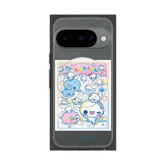 プレミアムスクエアケース with Pixelsnap［ ぷくぷくあわわちゃん - お友達 ］
