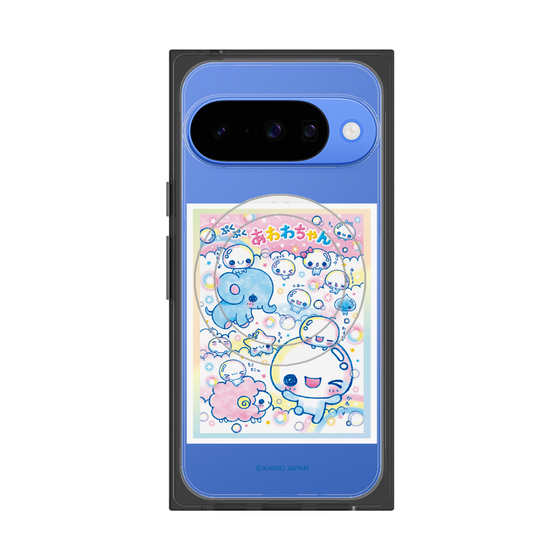 プレミアムスクエアケース with Pixelsnap［ ぷくぷくあわわちゃん - お友達 ］