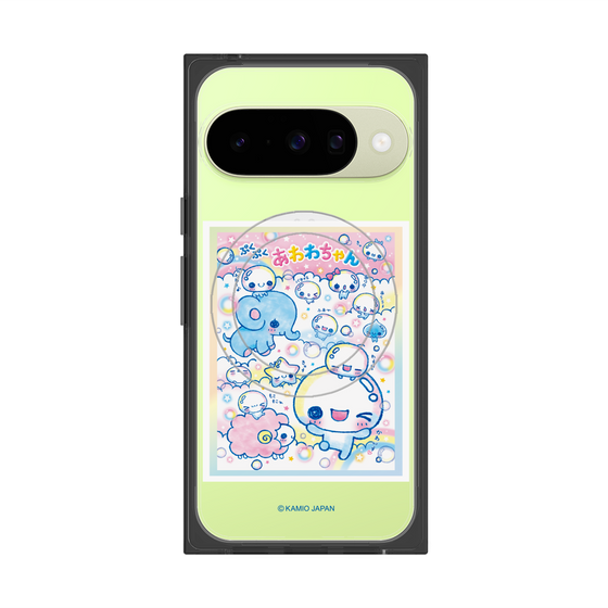 プレミアムスクエアケース with Pixelsnap［ ぷくぷくあわわちゃん - お友達 ］