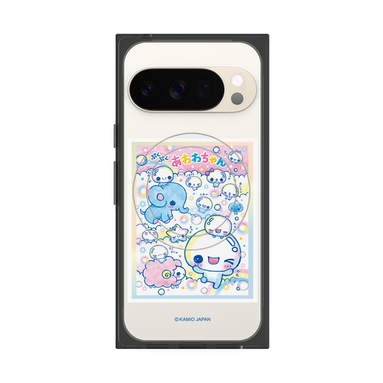 プレミアムスクエアケース with Pixelsnap［ ぷくぷくあわわちゃん - お友達 ］