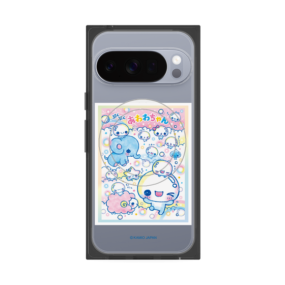 プレミアムスクエアケース with Pixelsnap［ ぷくぷくあわわちゃん - お友達 ］