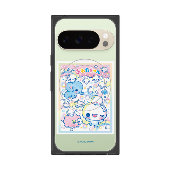 プレミアムスクエアケース with Pixelsnap［ ぷくぷくあわわちゃん - お友達 ］