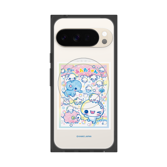 プレミアムスクエアケース with Pixelsnap［ ぷくぷくあわわちゃん - お友達 ］
