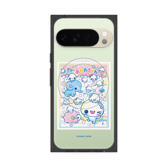 プレミアムスクエアケース with Pixelsnap［ ぷくぷくあわわちゃん - お友達 ］