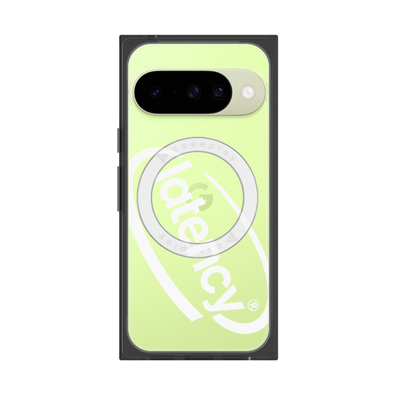 プレミアムスクエアケース with Pixelsnap［ LATENCY - Circle logo - Clear ］