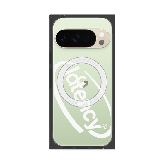 プレミアムスクエアケース with Pixelsnap［ LATENCY - Circle logo - Clear ］