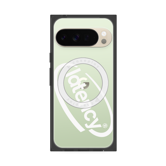 プレミアムスクエアケース with Pixelsnap［ LATENCY - Circle logo - Clear ］