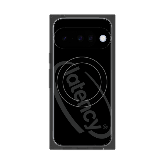 プレミアムスクエアケース with Pixelsnap［ LATENCY - Circle logo - Black ］