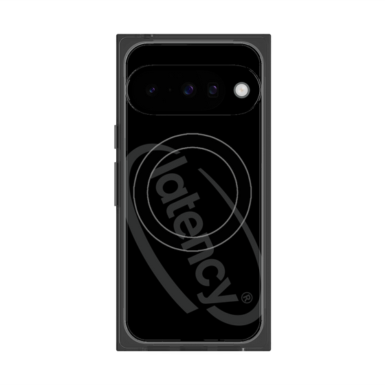 プレミアムスクエアケース with Pixelsnap［ LATENCY - Circle logo - Black ］