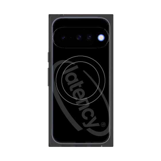 プレミアムスクエアケース with Pixelsnap［ LATENCY - Circle logo - Black ］