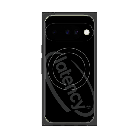 プレミアムスクエアケース with Pixelsnap［ LATENCY - Circle logo - Black ］