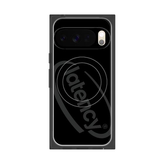 プレミアムスクエアケース with Pixelsnap［ LATENCY - Circle logo - Black ］