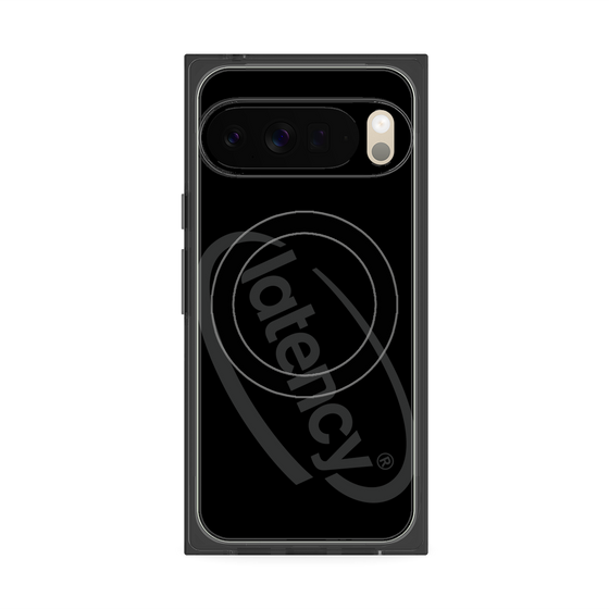 プレミアムスクエアケース with Pixelsnap［ LATENCY - Circle logo - Black ］