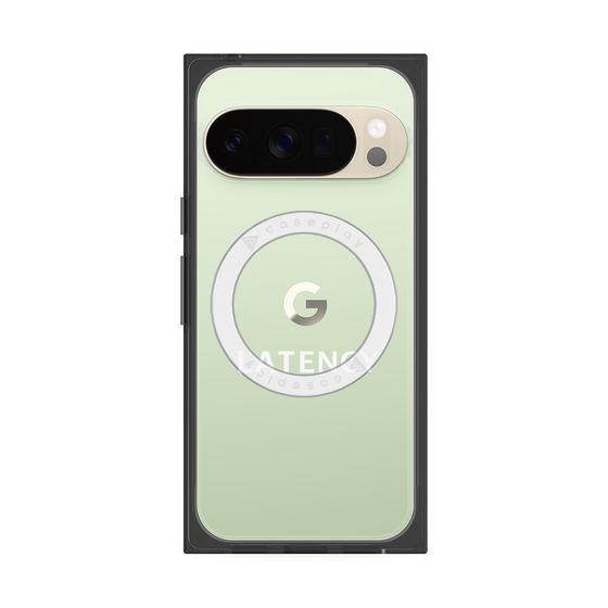 プレミアムスクエアケース with Pixelsnap［ LATENCY - Logotype - Clear ］