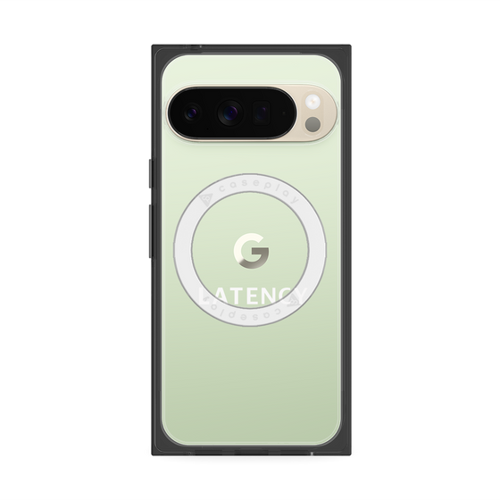 プレミアムスクエアケース with Pixelsnap［ LATENCY - Logotype - Clear ］