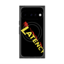 プレミアムスクエアケース with Pixelsnap［ LATENCY - Rock logo - Black ］