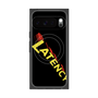 プレミアムスクエアケース with Pixelsnap［ LATENCY - Rock logo - Black ］