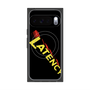 プレミアムスクエアケース with Pixelsnap［ LATENCY - Rock logo - Black ］