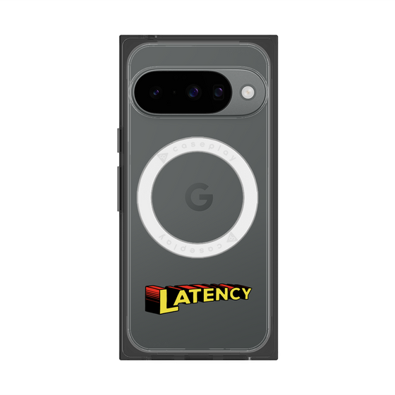 プレミアムスクエアケース with Pixelsnap［ LATENCY - Rock logo ］