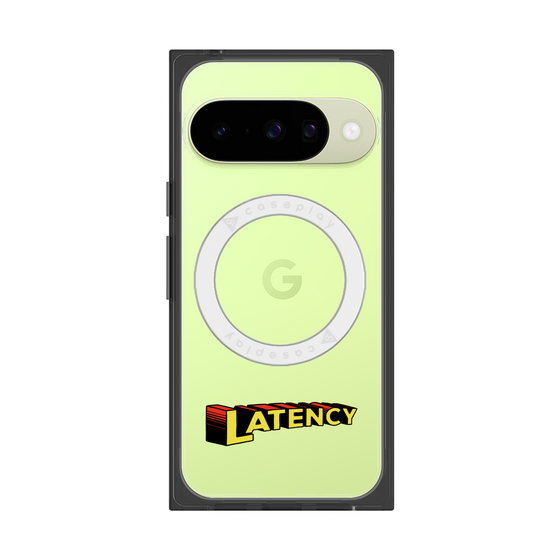 プレミアムスクエアケース with Pixelsnap［ LATENCY - Rock logo ］
