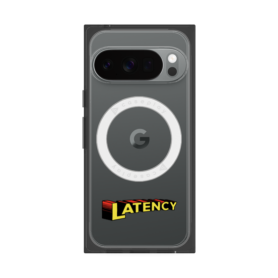 プレミアムスクエアケース with Pixelsnap［ LATENCY - Rock logo ］