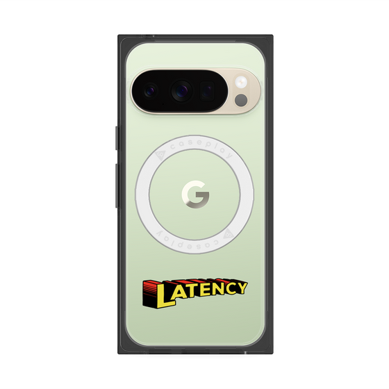 プレミアムスクエアケース with Pixelsnap［ LATENCY - Rock logo ］