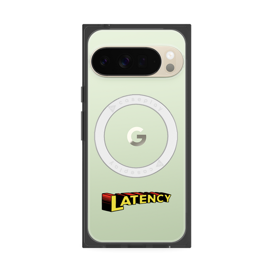 プレミアムスクエアケース with Pixelsnap［ LATENCY - Rock logo ］