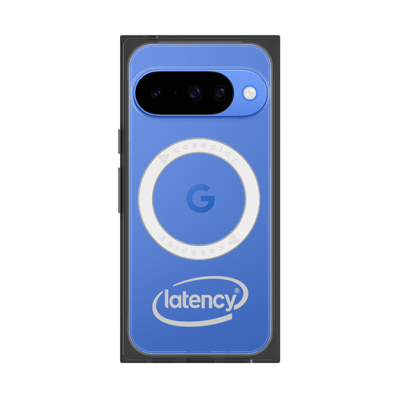 プレミアムスクエアケース with Pixelsnap［ LATENCY - Circle logo - Gray ］