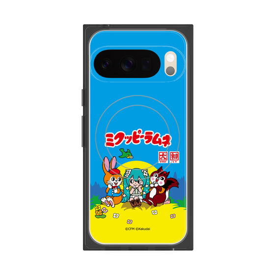 プレミアムスクエアケース with Pixelsnap［ 初音ミク×クッピーラムネ - パッケージ ］