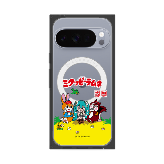 プレミアムスクエアケース with Pixelsnap［ 初音ミク×クッピーラムネ - パッケージ - クリア ］