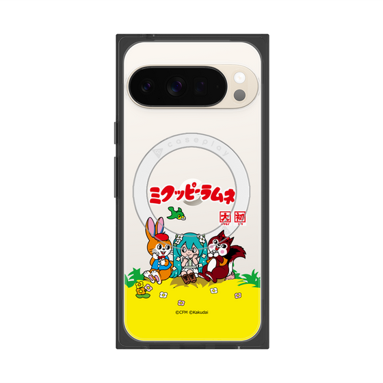 プレミアムスクエアケース with Pixelsnap［ 初音ミク×クッピーラムネ - パッケージ - クリア ］