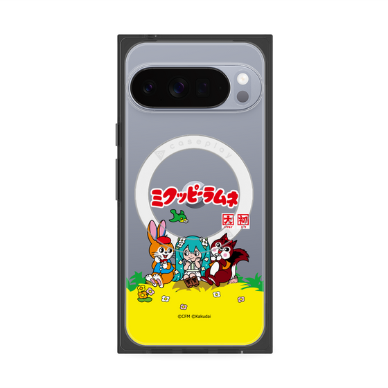 プレミアムスクエアケース with Pixelsnap［ 初音ミク×クッピーラムネ - パッケージ - クリア ］