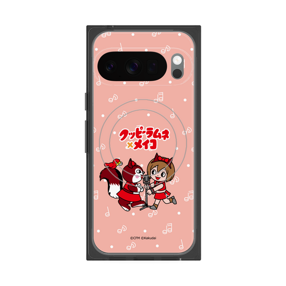 プレミアムスクエアケース with Pixelsnap［ 初音ミク×クッピーラムネ - MEIKO×ラム - デフォルメイラスト ］